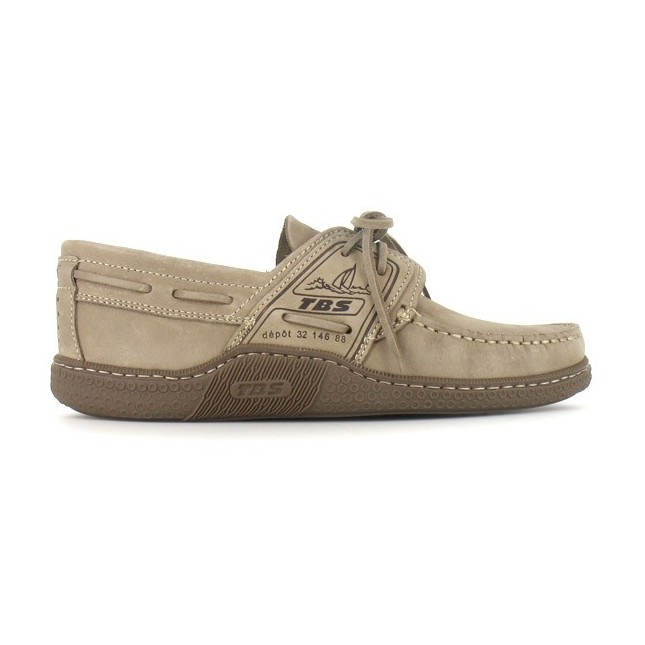 Chaussures bateau Homme beige Tbs goniox 