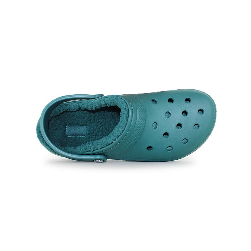 Sabots bébé fourrés Classic Lined Clog T CROCS (TM) - bleu